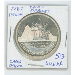 1987 DAVIS STRAIGHT CANADIAN SILVER DOLLAR