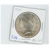Image 1 : 1924 PEACE DOLLAR USA