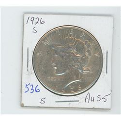 1926S PEACE DOLLAR USA