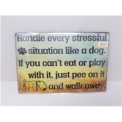 TIN HUMOR SIGN - Repro