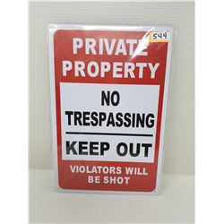 TIN HUMOR SIGN - Repro