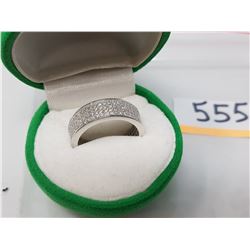 SILVER CZ RING SIZE 6.5 (MSRP $200)