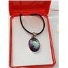 Image 1 : MYSTIC TOPAZ PENDANT W/ CORD NECKLACE (MSRP $300)