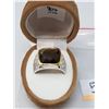 Image 2 : BRASS MEN'S SMOKY TOPAZ RING SIZE 6.5 (MSRP $200)