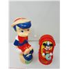 Image 2 : PINOCCHIO'S & MICKEY MOUSE COIN BANK (MICKEY HAS 1 STICK BROKEN)
