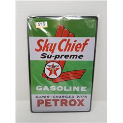 EMBOSSED TIN SIGN - Repro