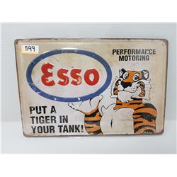EMBOSSED TIN SIGN - Repro