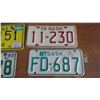 Image 2 : FOUR MOTORCYCLE PLATES - SASKATCHEWAN AND ALBERTA