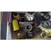 Image 4 : LOT OF LAMP PARTS - BURNERS, 2 BRASS LAMPS, ETC.