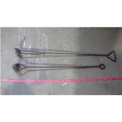 TWO BRANDING IRONS