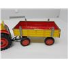 Image 3 : VINTAGE TIN TRACTOR & TRAILER 1:16