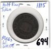 Image 1 : 1815 MILES AND WHITE COLONIAL HALF PENNY TOKEN