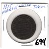 Image 2 : 1815 MILES AND WHITE COLONIAL HALF PENNY TOKEN
