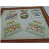 Image 3 : VINTAGE FRAMED BEER BOTTLE LABELS