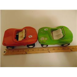 TWO VINTAGE TONKA STEEL DUNE BUGGIES