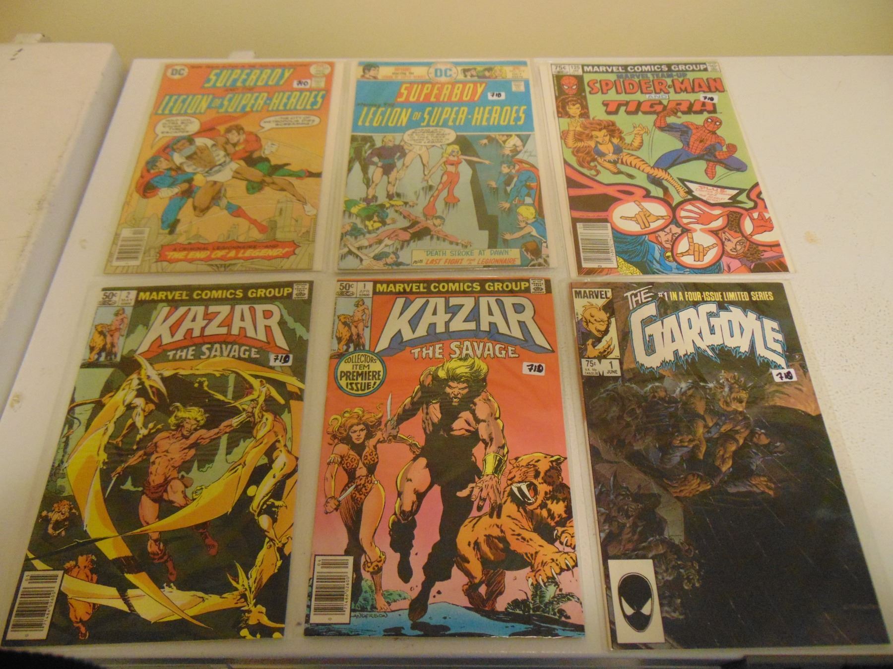 SIX VINTAGE COMICS IN PLASTIC SLEEVES
