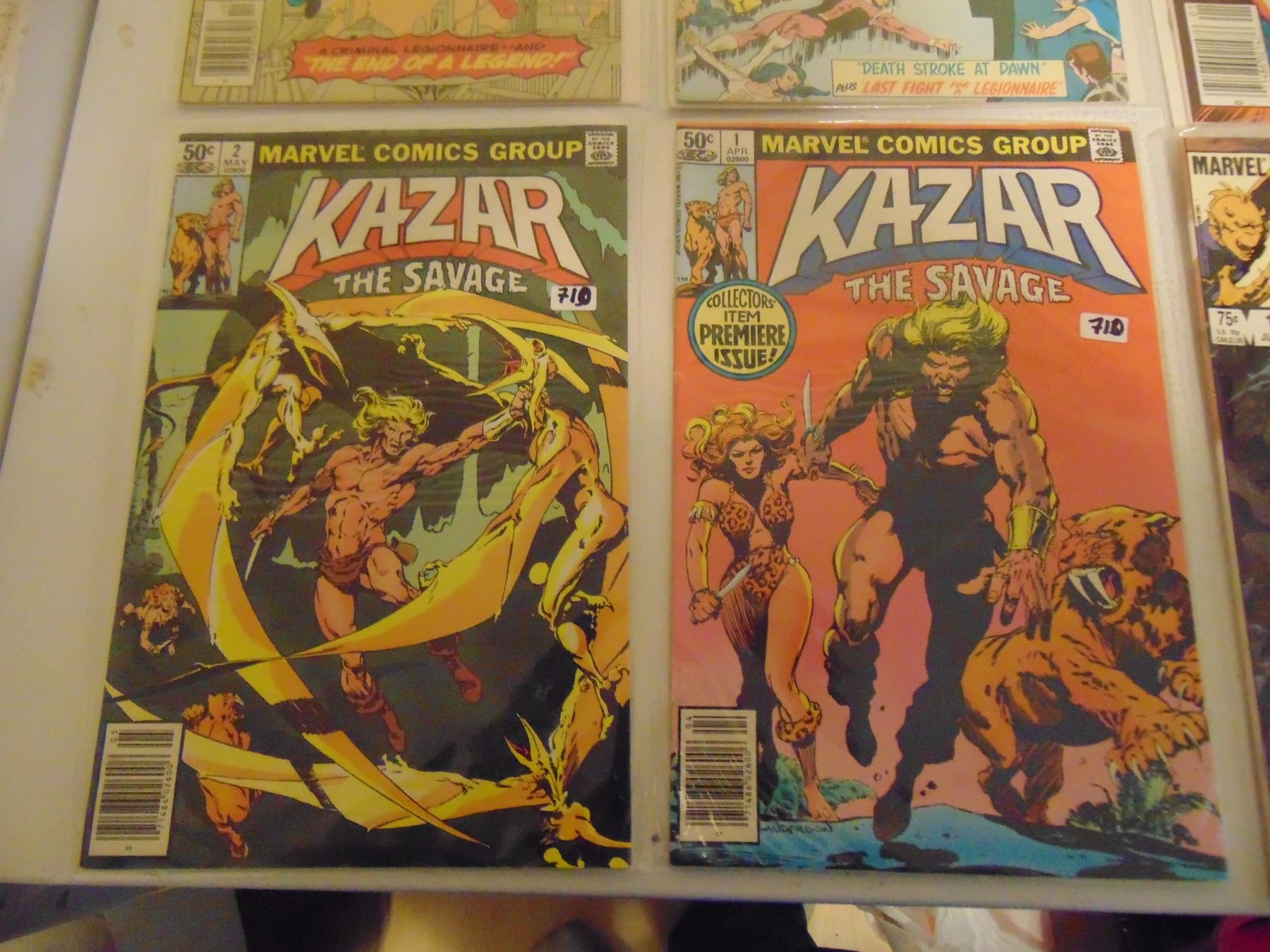 SIX VINTAGE COMICS IN PLASTIC SLEEVES
