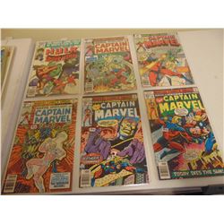 FIVE CAPTAIN MARVEL 35 & 40 CENT COMICS AND INCREDIBLE HULK COMIC