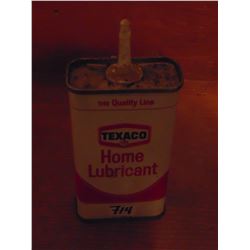 TEXACO HOME LUBRICANT TIN