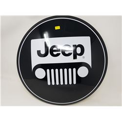 JEEP TIN DOMED SIGN (REPRODUCTION) *16"*
