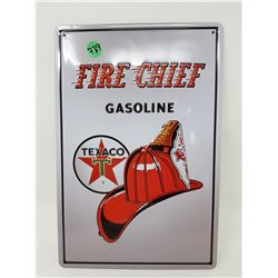 TEXACO TIN SIGN (REPRODUCTION) *12" X 8"*