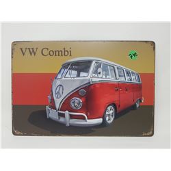 VW COMBI TIN SIGN (REPRODUCTION) *12" X 8"*