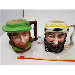 TWO CERAMIC MUGS (MADE IN JAPAN)