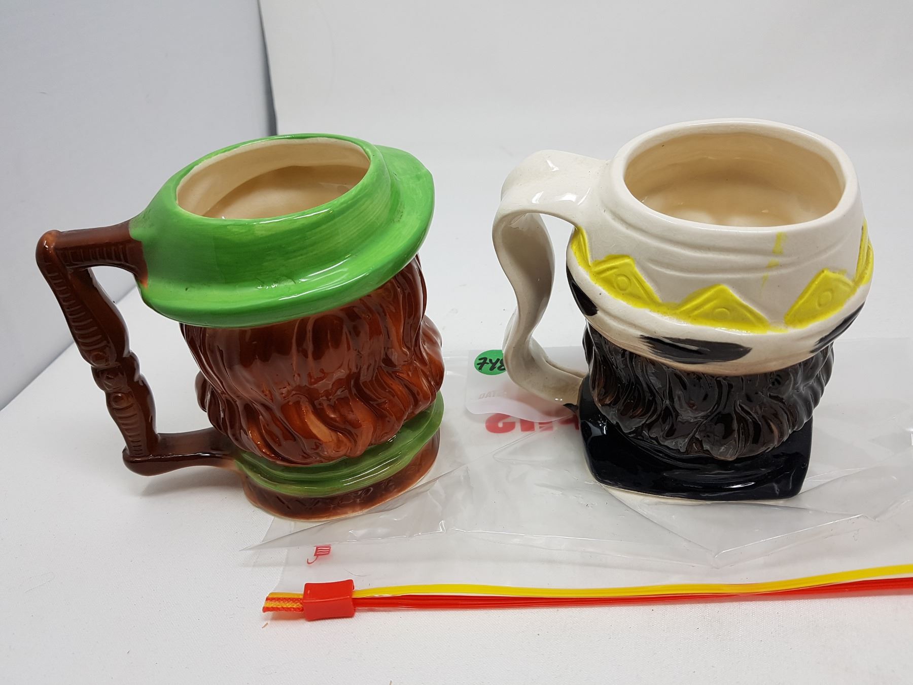 TWO CERAMIC MUGS (MADE IN JAPAN)
