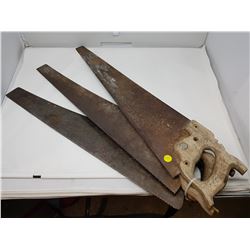 THREE HAND SAWS