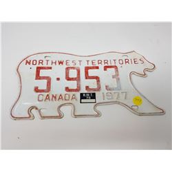 1977 NWT BEAR PLATE