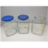 Image 1 : THREE GLASS STORE CONTAINERS
