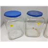 Image 2 : THREE GLASS STORE CONTAINERS
