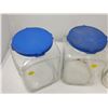 Image 3 : THREE GLASS STORE CONTAINERS