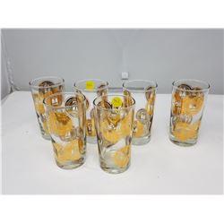 SIX SASK DIAMOND JUBILLE/MOUNTIE GLASSES