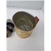 Image 2 : TWO KITCHEN SIFTERS AND MEASURING CUPS