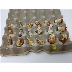 LOT OF 18 WADE TEA ORNAMENTS
