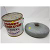 Image 1 : ROGERS SYRUP TIN AND METAL OVAL CONTAINER