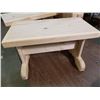 Image 3 : CHILDRENS TABLE WITH TWO BENCHES (21" X 14.5" X 20" -- 10" X 18.5" X 12")