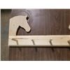Image 3 : 5 PEG BOARD WITH HORSES HEAD (30" X 12" X 5")