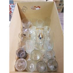 LOT OF ASSORTED GLASS CUPS