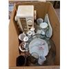 Image 1 : LOT OF ASSORTED DISHES, SPICE RACK, ETC.