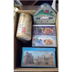 LOT OF ASSORTED TINS