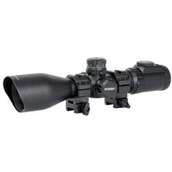 UTG 3-12X44 SWAT CMPCT MDOT W/RINGS
