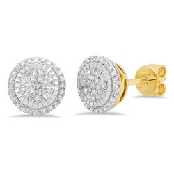 14k Gold 0.3CTW Diamond Earrings, (I1-I2/G-H)