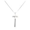 Image 1 : 0.06 ctw Diamond Cross Pendant with Chain - 14KT & 18KT White Gold