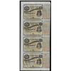 Image 1 : Uncut Sheet of (4) State of Louisiana Baby Bond Obsolete Notes