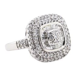 1.00 ctw Diamond Ring - 10KT White Gold