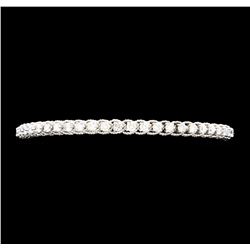 1.65 ctw Diamond Bangle Bracelet - 14KT White Gold