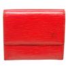 Image 1 : Louis Vuitton Red Epi Leather Elise Wallet