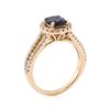 Image 4 : 1.69 ctw Sapphire and Diamond Ring - 14KT Rose Gold